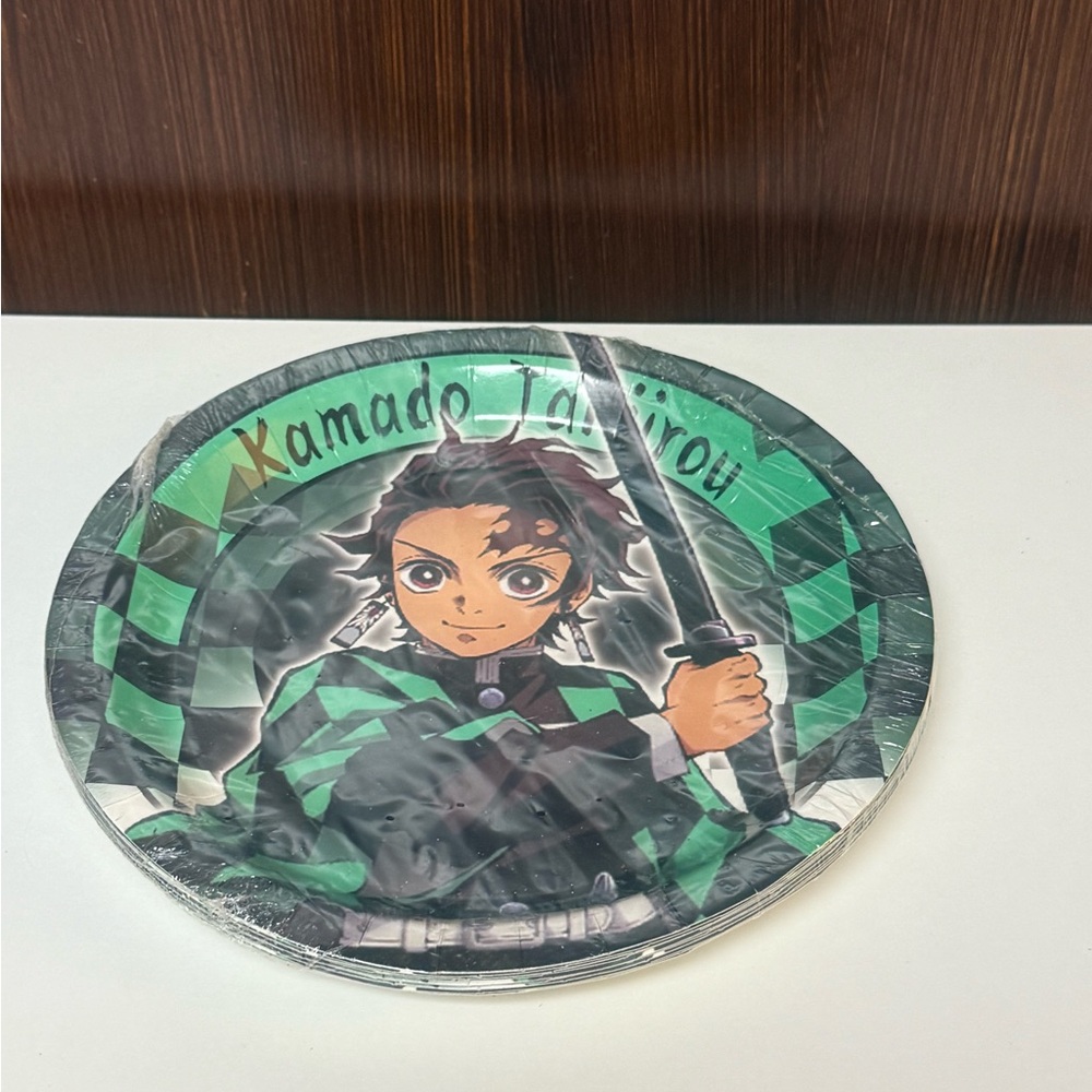 Anime Character Demon Slayer Disposable Paper Plates 10pcs